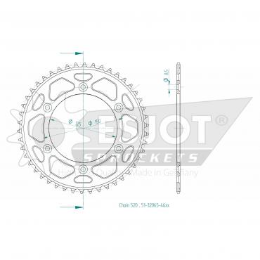 ESJOT  Alu-Sprocket 46 Z