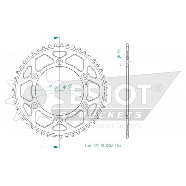 ESJOT  Alu-Sprocket 47 Z