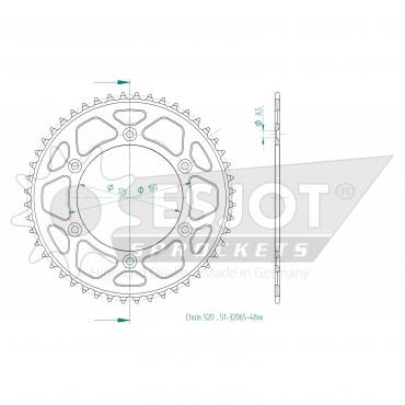 ESJOT  Alu-Sprocket 48 Z