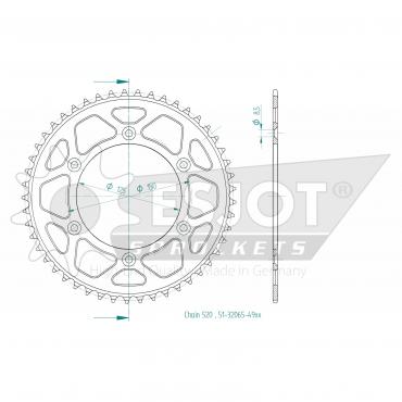 ESJOT  Alu-Sprocket 49 Z