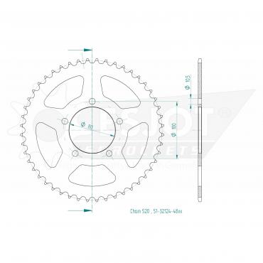 ESJOT  Alu-Sprocket BP Z