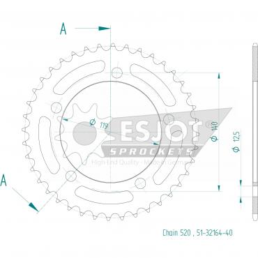 ESJOT  Alu-Sprocket 40 Z