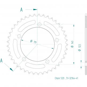 ESJOT  Alu-Sprocket 41 Z
