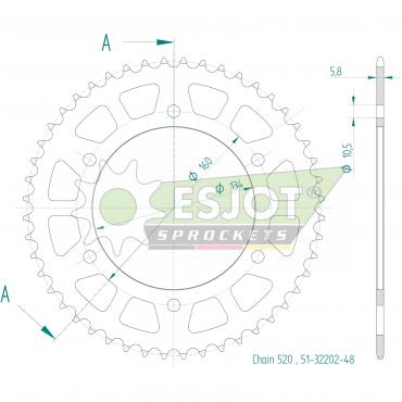 ESJOT  Alu-Sprocket 48 Z
