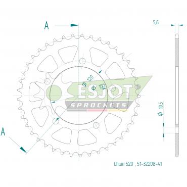 ESJOT  Alu-Sprocket 41 Z