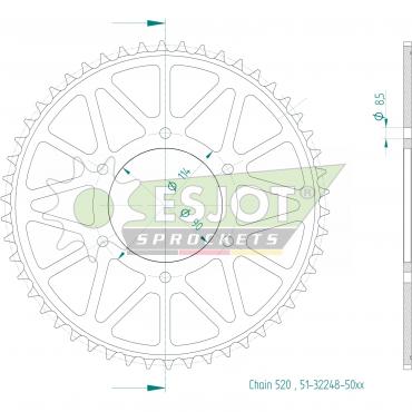 ESJOT  Alu-Sprocket BP Z