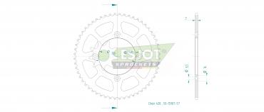 ESJOT Sprocket steel 57 Z