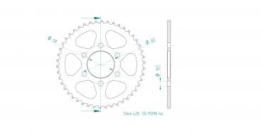 ESJOT Sprocket steel 46 Z