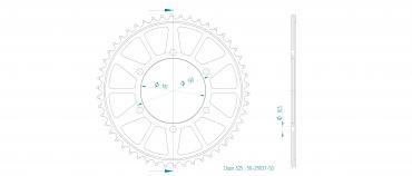 ESJOT Sprocket steel 50 Z