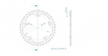 ESJOT Sprocket steel 39 Z