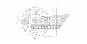 ESJOT Sprocket steel 49 Z black ultralight
