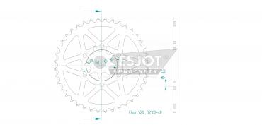 ESJOT Sprocket steel 40 Z