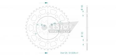 ESJOT Sprocket steel 41 Z