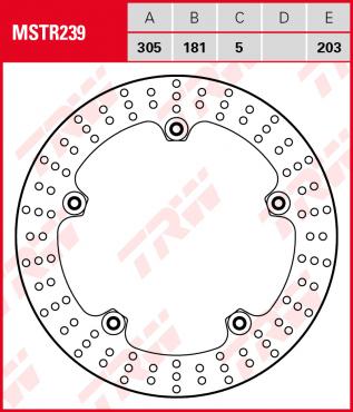 TRW Bremsscheibe mit vernieteten Hülsen MSTR239