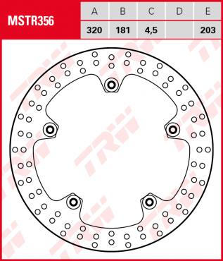 TRW Bremsscheibe mit vernieteten Hülsen MSTR356