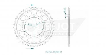 ESJOT Sprocket steel 41 Z