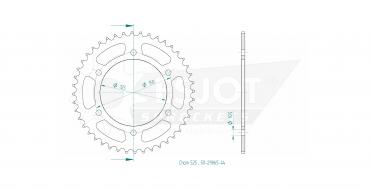 ESJOT Sprocket steel 44 Z