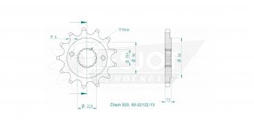 ESJOT Front sprocket 13 Z
