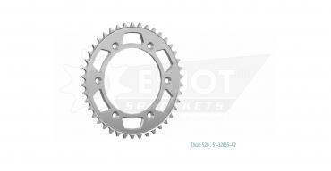 ESJOT Alu-Ketten-Rad KTM/GasGas/Husquarna 42 Z Silber