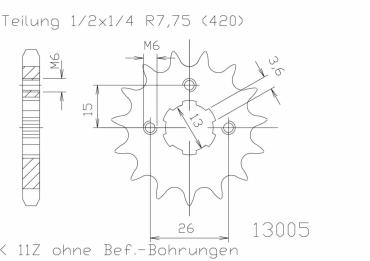 ESJOT Ritzel 15 Z