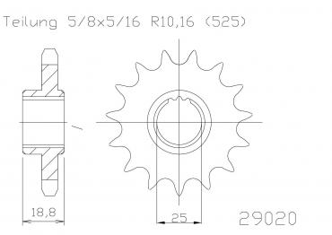 ESJOT Ritzel 16 Z