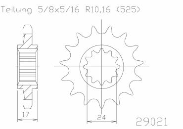 ESJOT Ritzel 16 Z