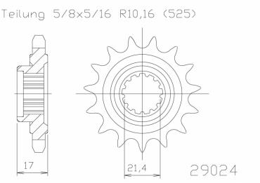 ESJOT Ritzel 15 Z