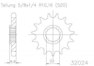 ESJOT Ritzel 14 Z