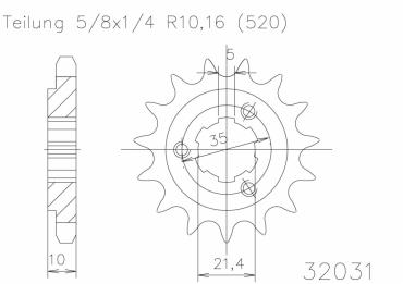 ESJOT Ritzel 15 Z