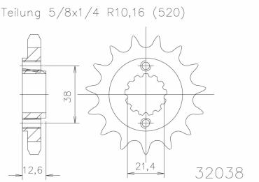 ESJOT Ritzel 15 Z