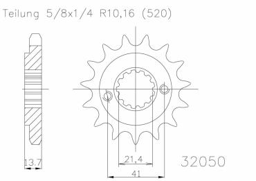 ESJOT Ritzel 15 Z