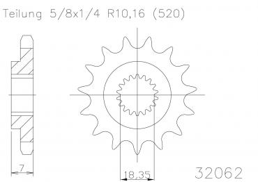 ESJOT Ritzel 13 Z S