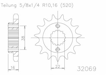 ESJOT Ritzel 15 Z