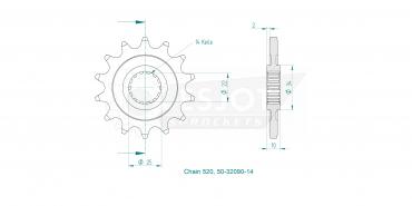 ESJOT Ritzel 14 Z