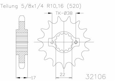 ESJOT Ritzel 15 Z