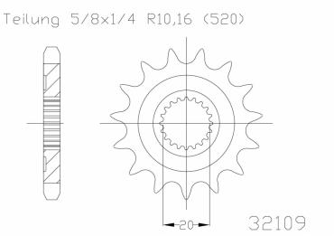 ESJOT Ritzel 14 Z