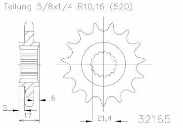 ESJOT Ritzel 15 Z