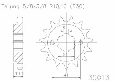 ESJOT Ritzel 15 Z