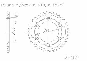 ESJOT Sprocket steel 39 Z