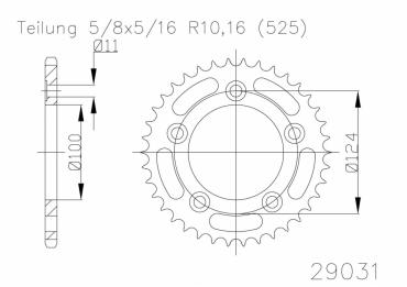 ESJOT Sprocket steel 36 Z