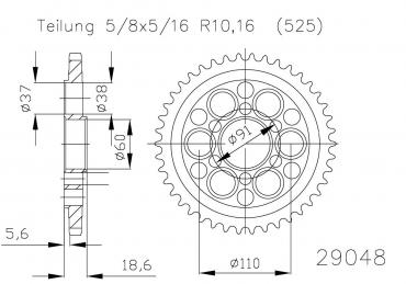 ESJOT Kettenrad 41 Z Ducati