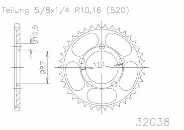 ESJOT Kettenrad 39 Z