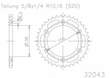 ESJOT Kettenrad 38 Z