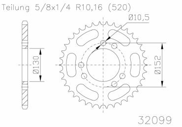 ESJOT Kettenrad 45 Z