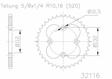 ESJOT Kettenrad 38 Z