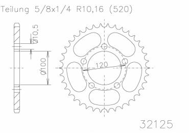 ESJOT Sprocket steel 47 Z