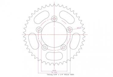 ESJOT Sprocket steel 46 Z