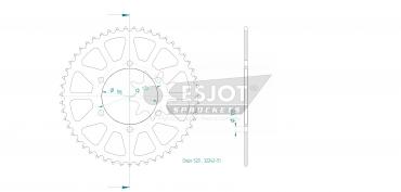 ESJOT Sprocket steel 51 Z