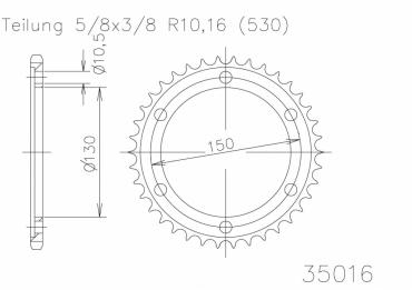 ESJOT Sprocket steel 46 Z