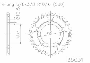 ESJOT Kettenrad 48 Z silber